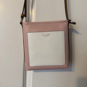 New Kate Spade Ava Swingpack Rose and Ivory Crossbody Bag